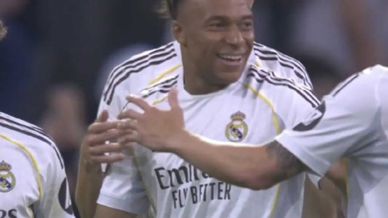Kylian Mbapp&eacute; en un partido con el Real Madrid | Im&aacute;genes de LALIGA